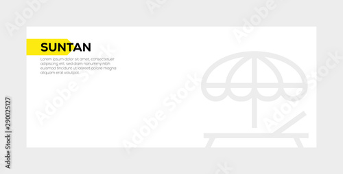 SUNTAN BANNER CONCEPT