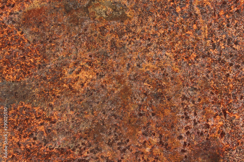 Sheet metal rust ,Concrete wall, Zinc sheets
