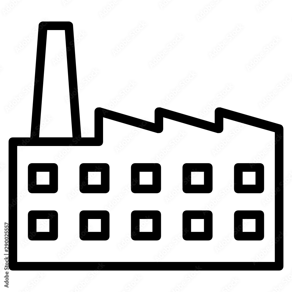 Factory Industry Production Vector Icon Factory Industry Production Vector Icon