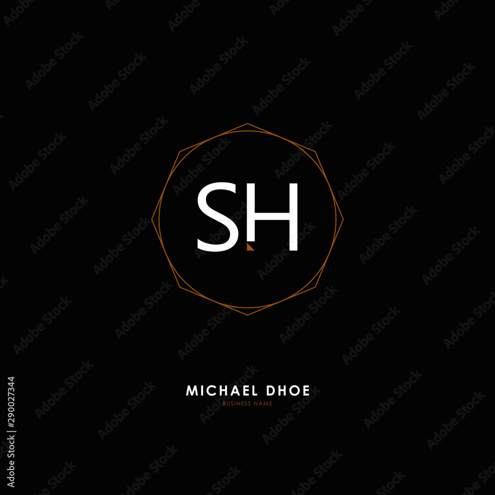 S H SH Initial logo letter with minimalist concept. Vector with scandinavian style logo. S H SH Initial logo letter with minimalist concept. Vector with scandinavian style logo.