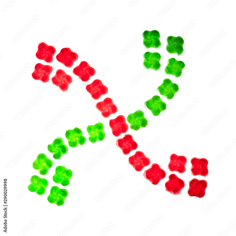 hard candy in the shape of lauburu, Basque cross hard candy in the shape of lauburu, Basque cross
