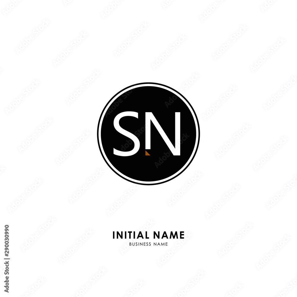 S N SN Initial logo letter with minimalist concept. Vector with scandinavian style logo. S N SN Initial logo letter with minimalist concept. Vector with scandinavian style logo.