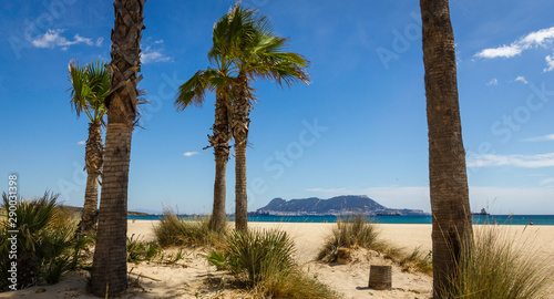 Bay of Algeciras, in the background the Rock of Gibraltar