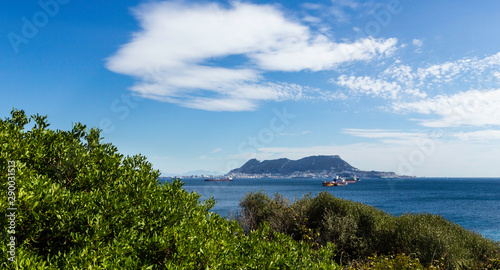Bay of Algeciras, in the background the Rock of Gibraltar