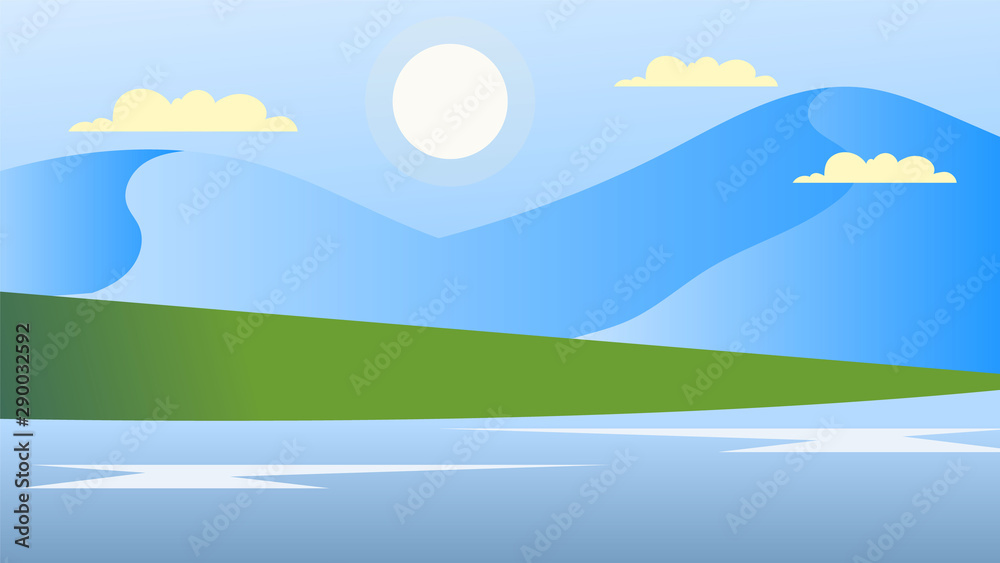 Obraz premium Tropical Landscape Background