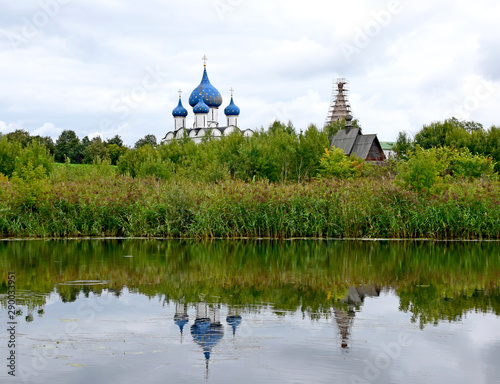 Suzdal, Russia, August 2017. The Christmas Cathedral was built on the territory of the Suzdal Kremlin on the orders of Prince Yury Dolgoruky in 1222-1225. photo