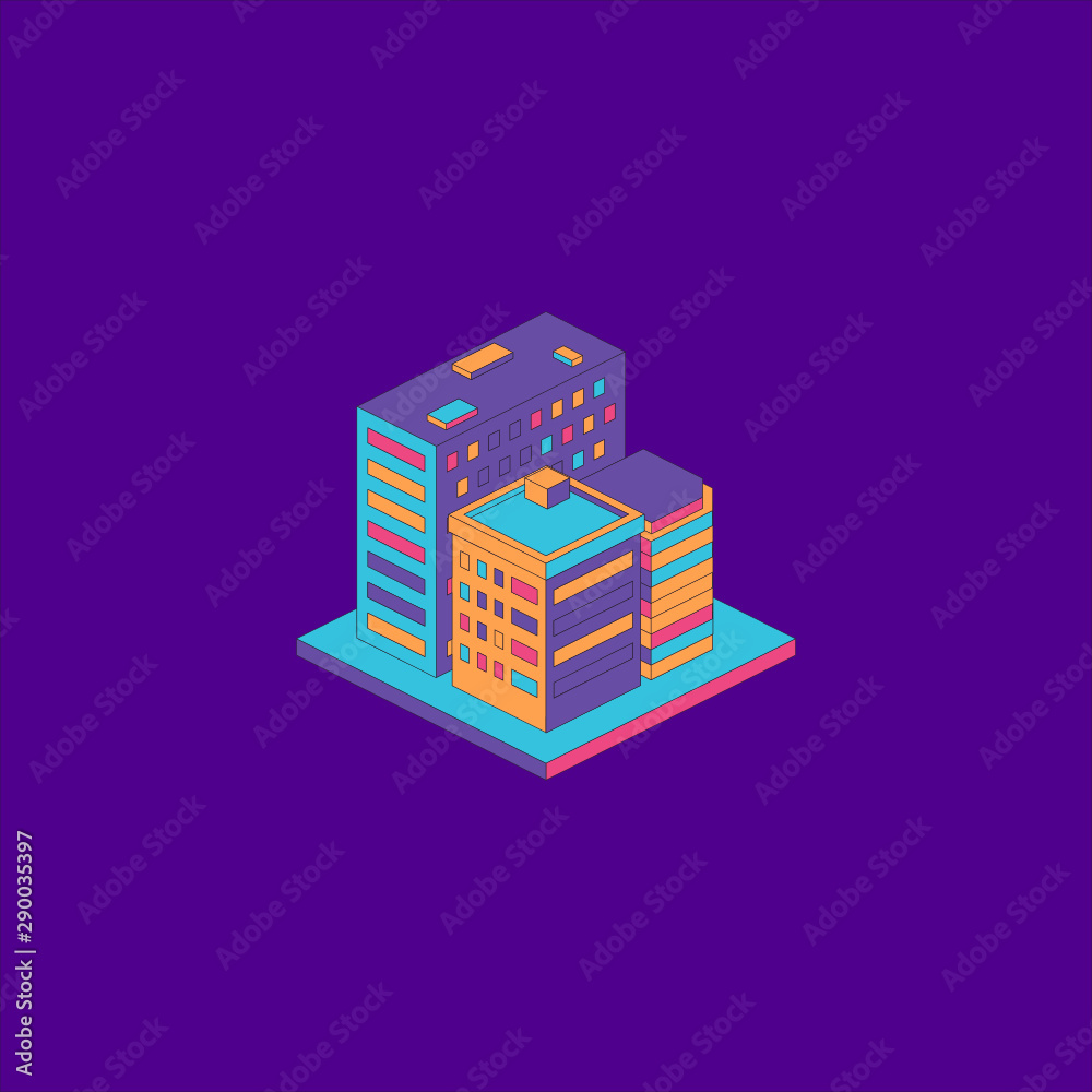 Fototapeta premium Metro City Isometric