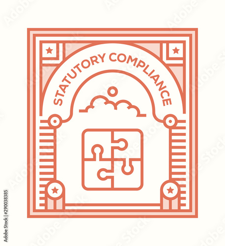 STATUTORY COMPLIANCE ICON CONCEPT
