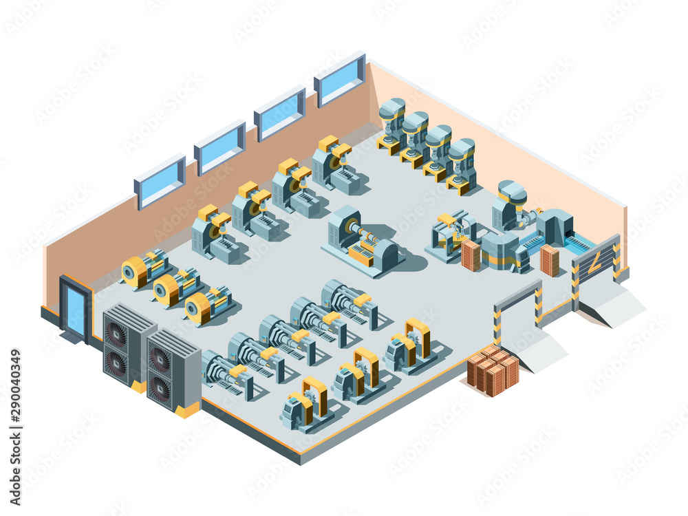 Inside Factory Vector