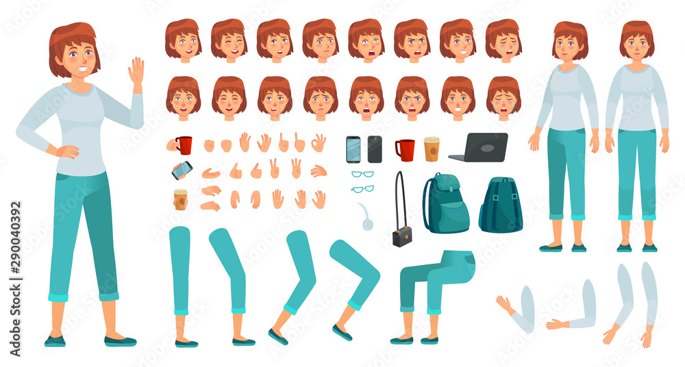 3 d character design sheet, clean t - pose of a | Stable Diffusion