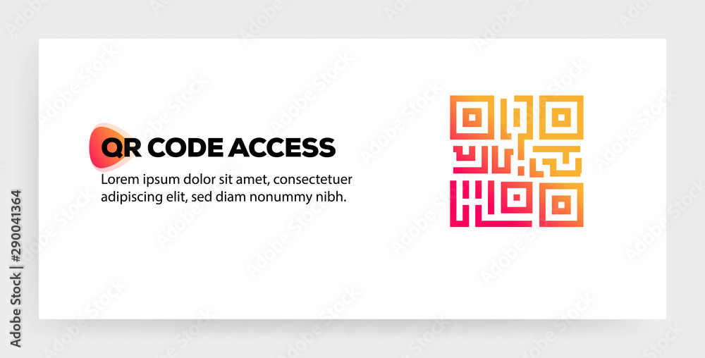 QR CODE ACCESS ICON CONCEPT QR CODE ACCESS ICON CONCEPT