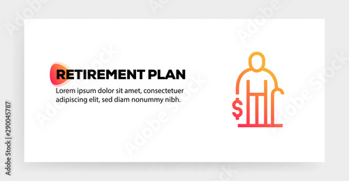 RETIREMENT PLAN ICON CONCEPT