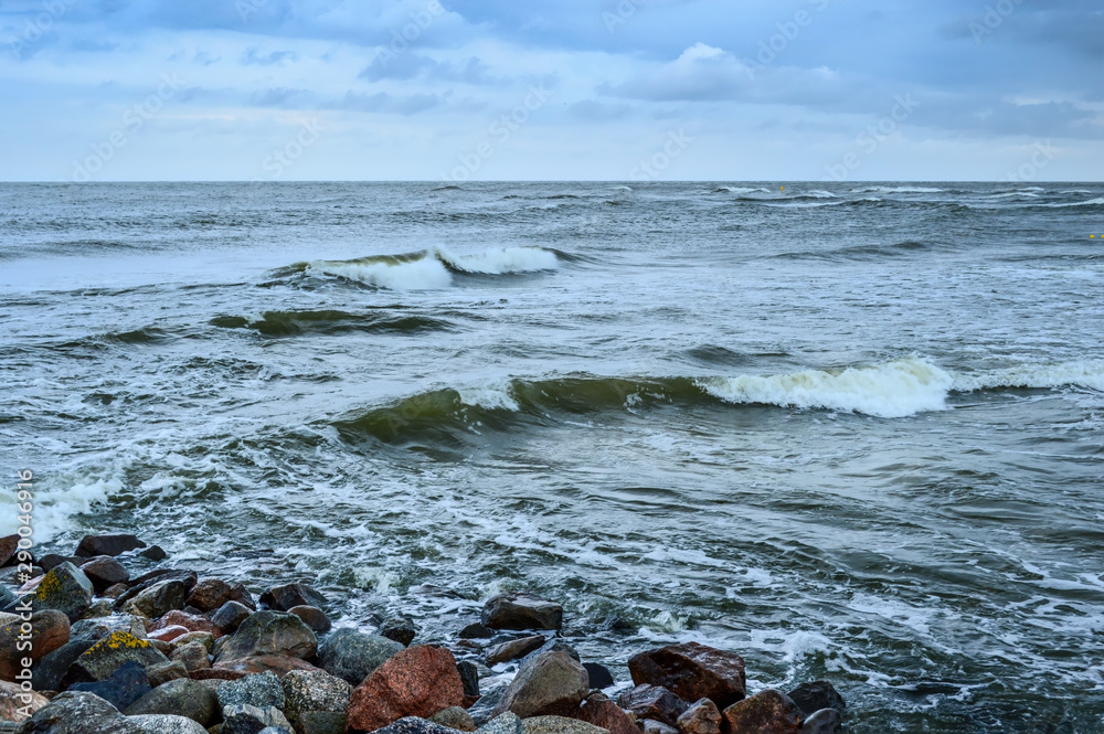 Baltic Sea coastline in Leba - Poland
