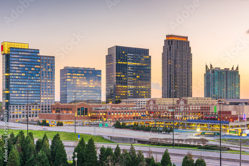 Atlanta, Georgia, USA downtown cityscape in Atlantic Station photo
