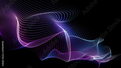 Abstract background imitating energy waves