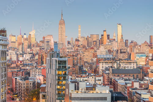 New York City, USA midtown Manhattan skyline