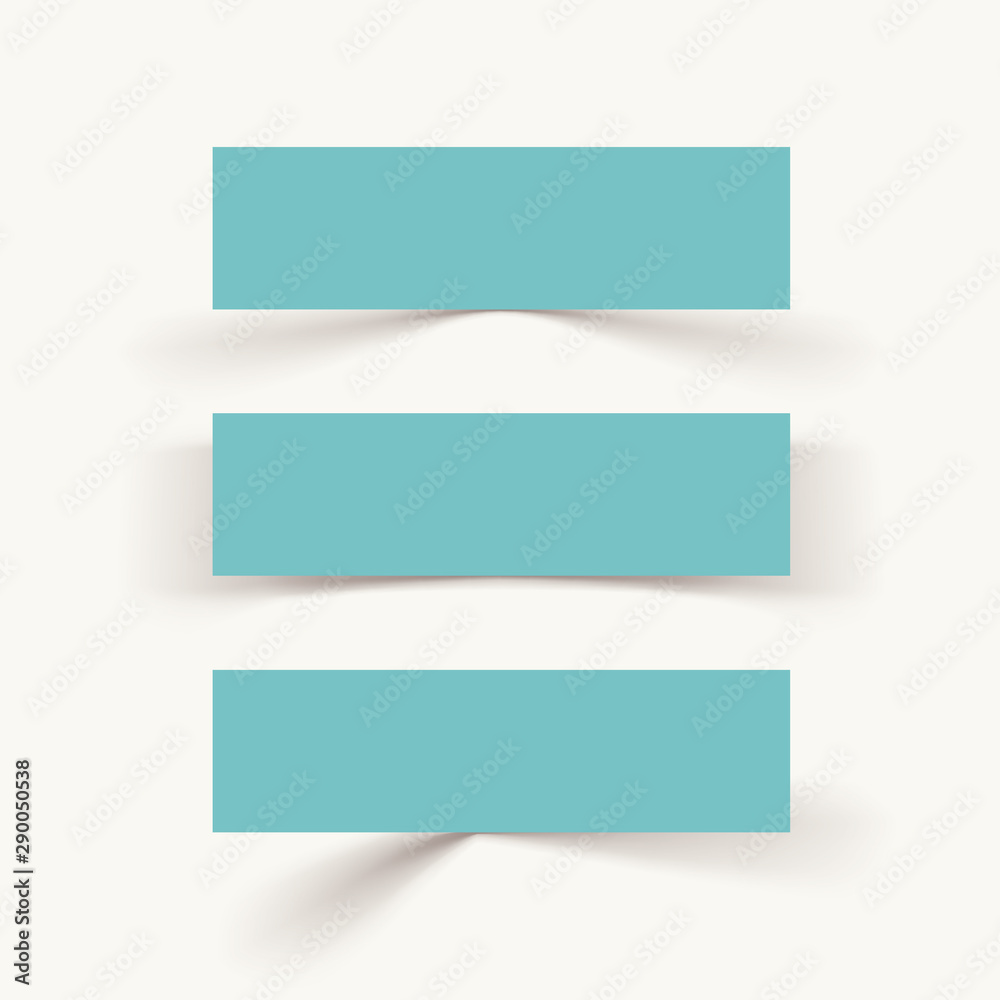blue labels set with different shadows blue labels set with different shadows