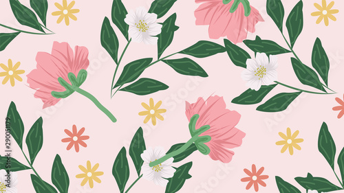 Beautiful Floral Pattern Background for Cards