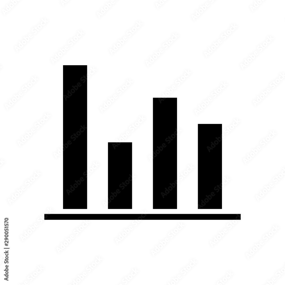 Chart icon vector design template Chart icon vector design template