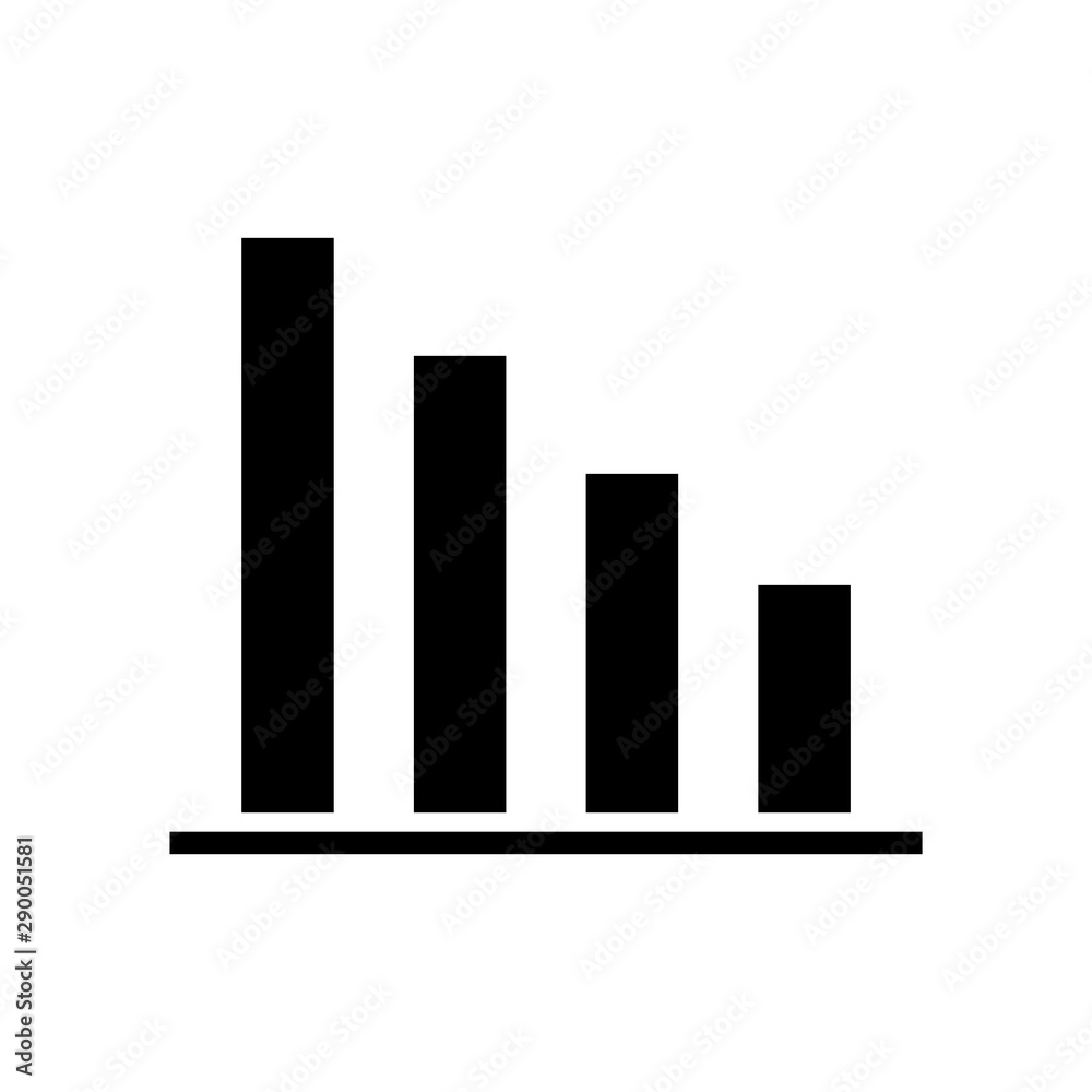 Chart icon vector design template Chart icon vector design template