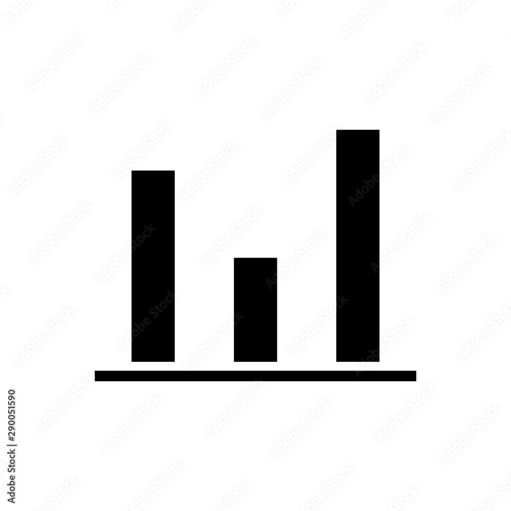 Chart icon vector design template Chart icon vector design template