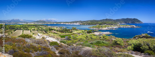 Panoramic landscape on the French Riviera near Toulon