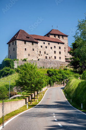  View of the schattenburg castle in Feldkirch, Austria