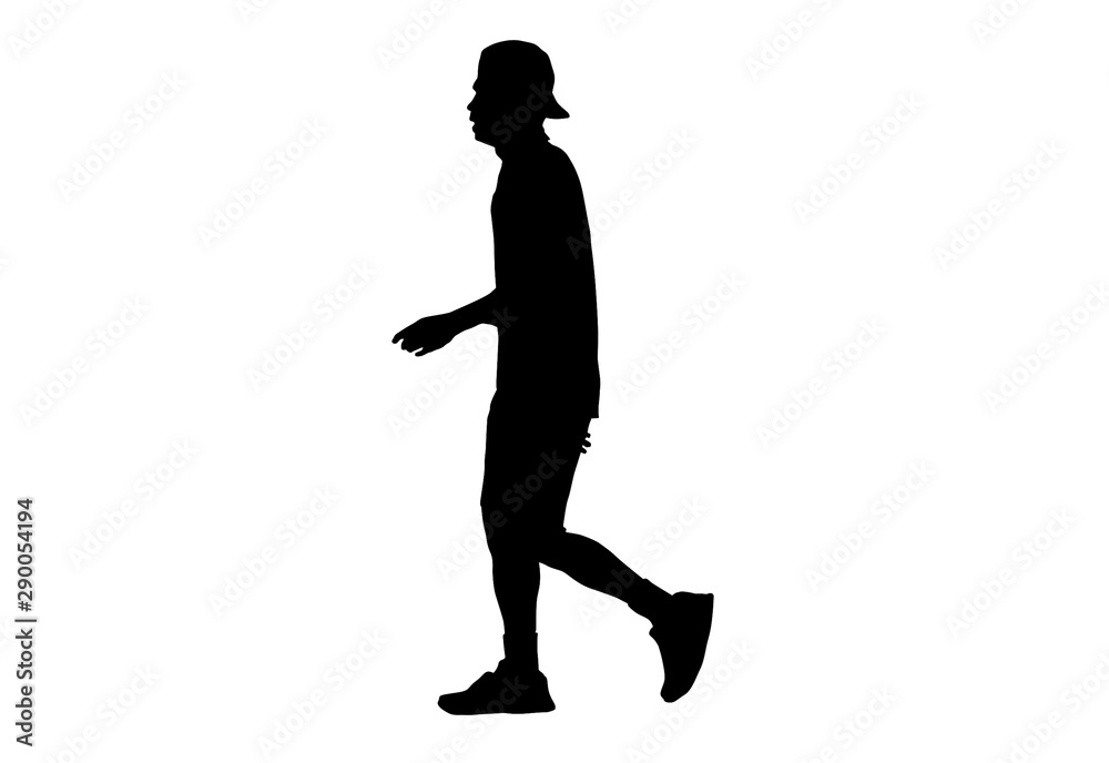 Silhouette running sport.This is men run exercise for Health At area Stadium Outdoors on white background with clipping path. Silhouette running sport.This is men run exercise for Health At area Stadium Outdoors on white background with clipping path.