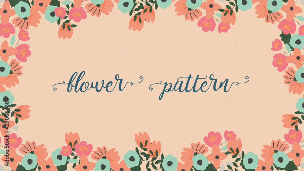 Flower Pattern Background