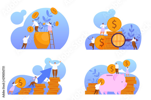 Increase revenue set. Idea of capital growth and finance