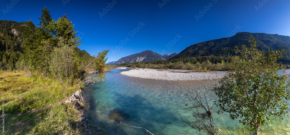 Vorderriß Panorama | Isar | Lenggries | Bayern | Bad Tölz