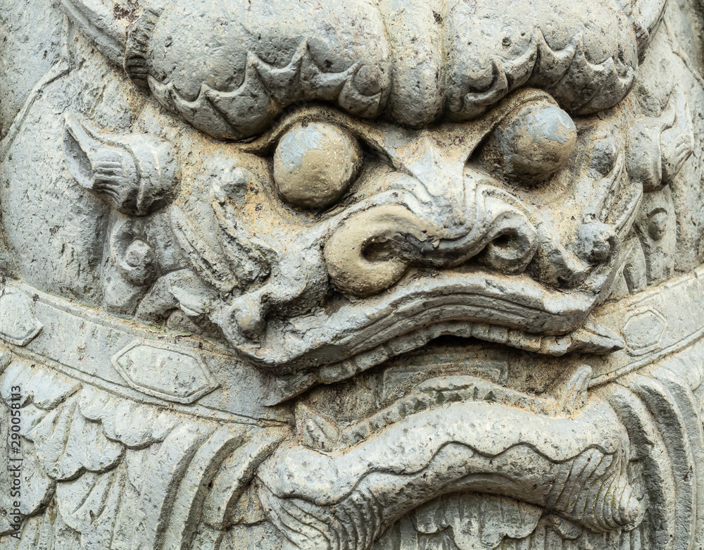 Chinese warrior motifs Monument