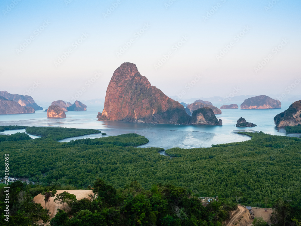 Beautiful View of Phang Nga Bay, Phang Nga, Thailand