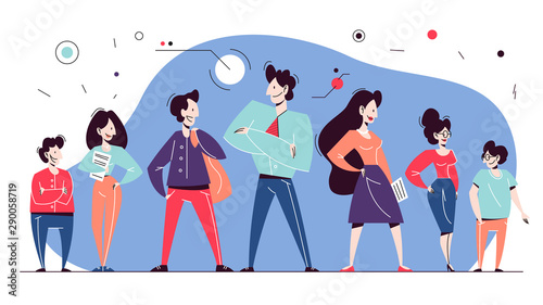 Business team. Group of employee in suit. Idea of teamwork