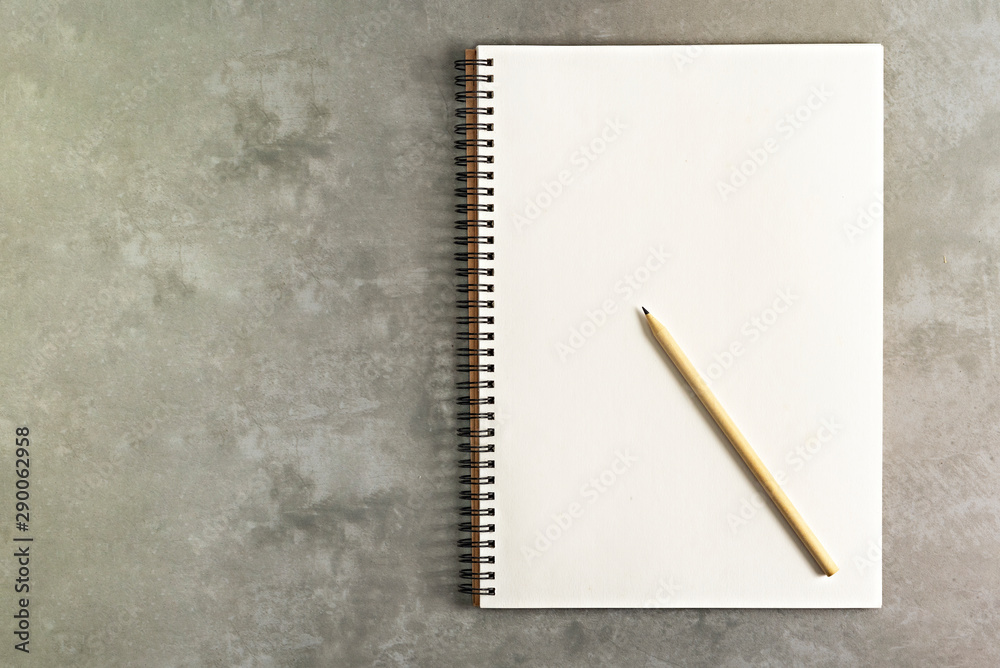 blank sketchbook and pencil blank sketchbook and pencil