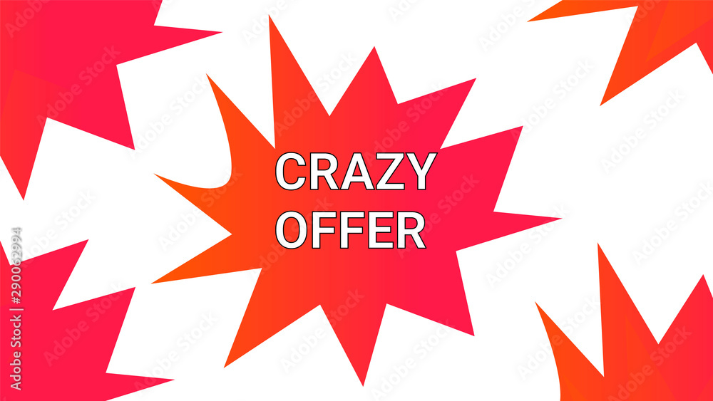 Crazy Offer, Big Sale, Special offer Background Banner Crazy Offer, Big Sale, Special offer Background Banner