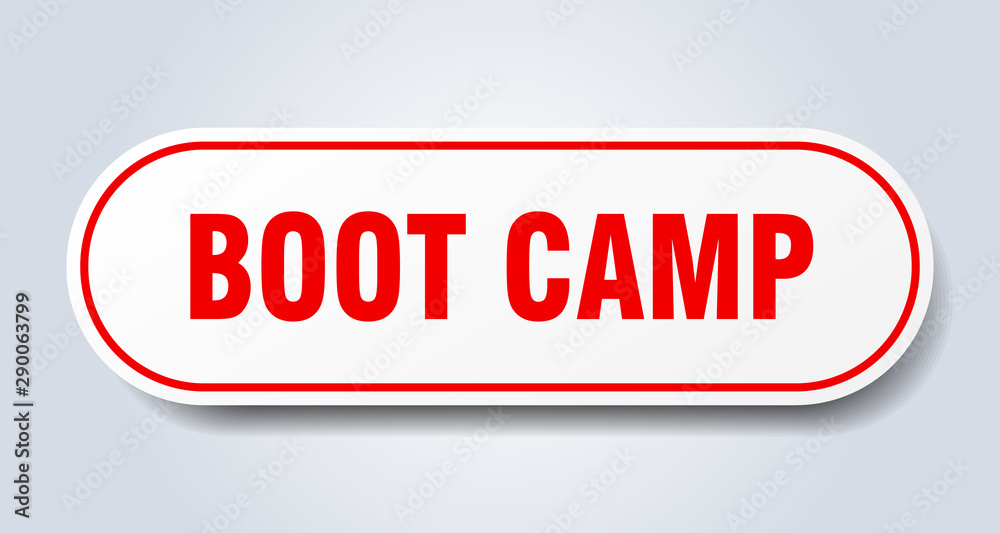 boot camp sign. boot camp rounded red sticker. boot camp boot camp sign. boot camp rounded red sticker. boot camp