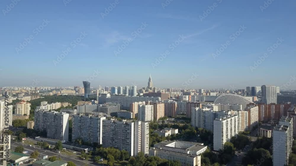 Moscow City 4K aerial view. Drone shot of residential quarters of moscow city. Sunny day moscow cityscape. High-rise building construction in Moscow. 4K Ultra HD 3840x2160. Moscow City 4K aerial view. Drone shot of residential quarters of moscow city. Sunny day moscow cityscape. High-rise building construction in Moscow. 4K Ultra HD 3840x2160.