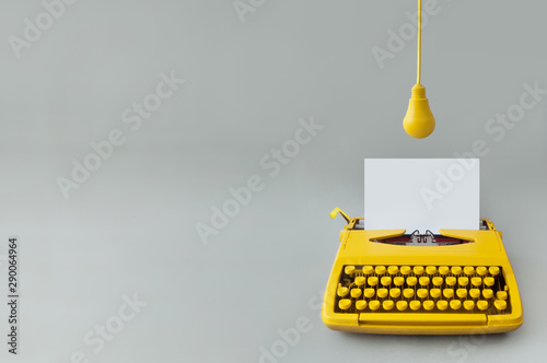 Vintage typewriter, creativity