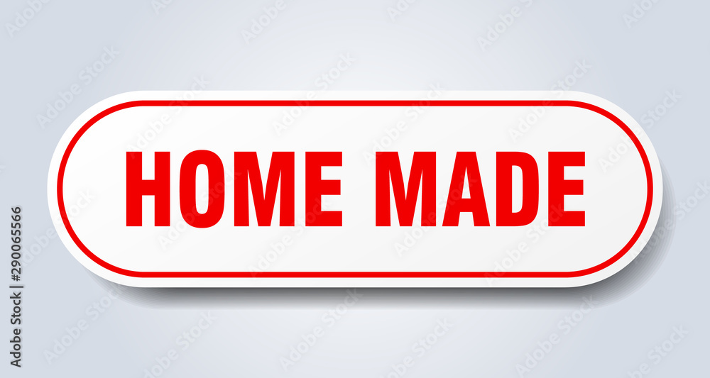 home made sign. home made rounded red sticker. home made home made sign. home made rounded red sticker. home made