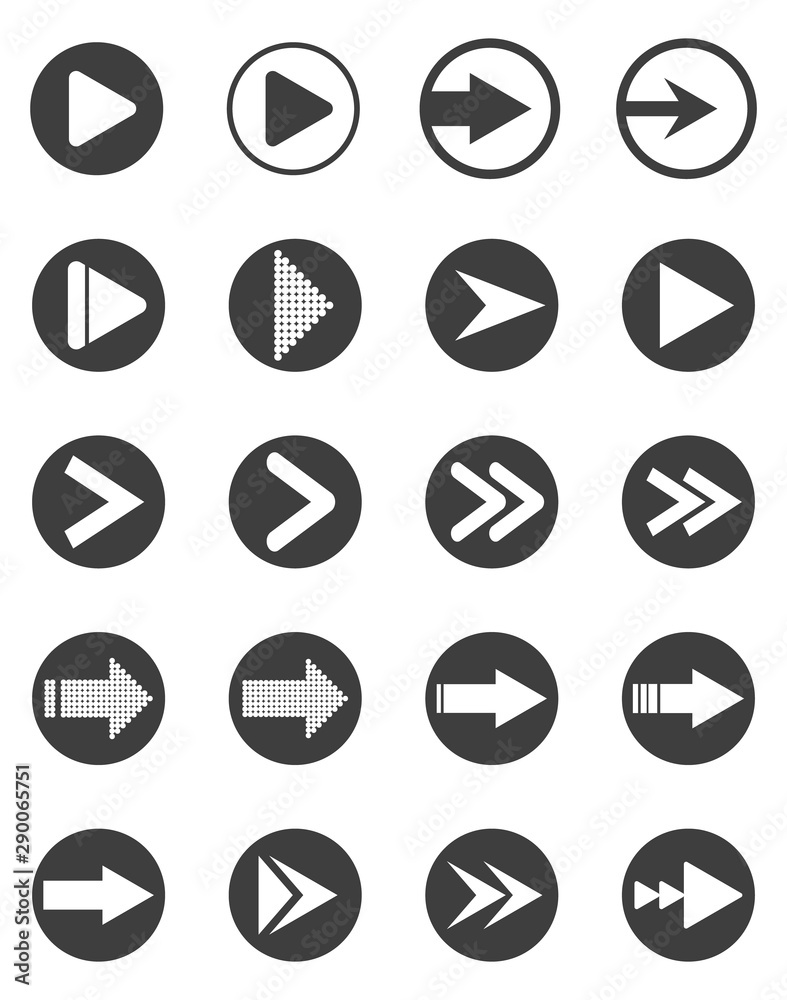 Set of arrow icons Set of arrow icons