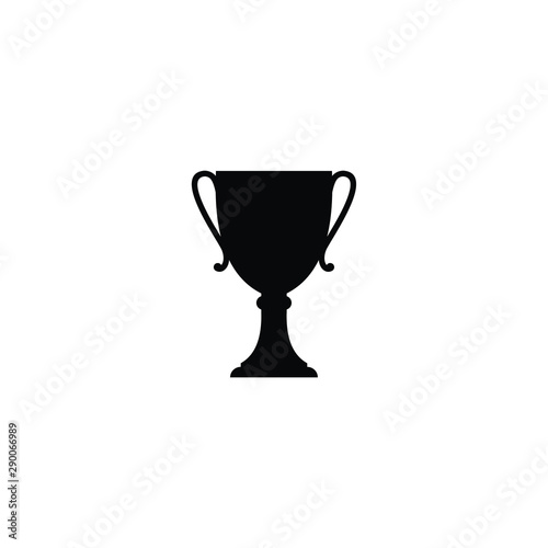 cup icon, isolated prize pictogram, silhouette on a white background