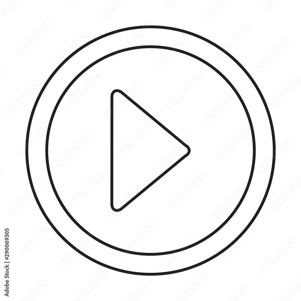 Play Video line Button Play Video line Button