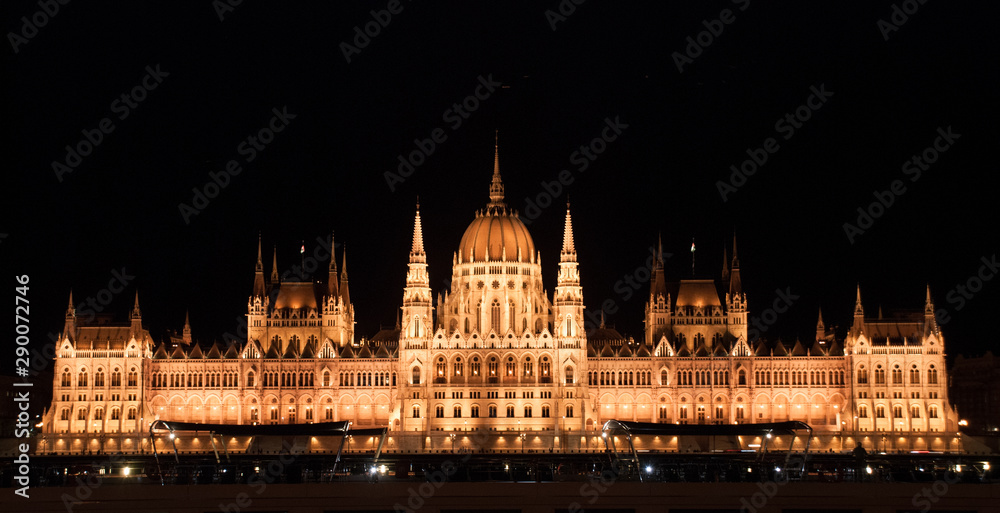 Budapest parliament house (night lights)