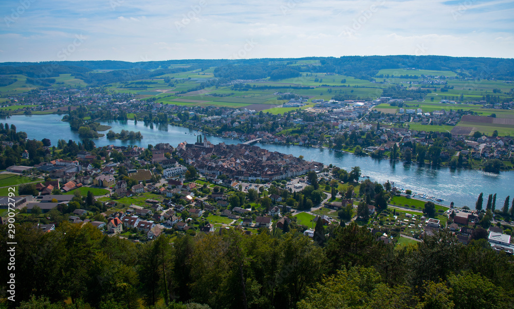 Stein am Rhein in der Schweiz am Hochrhein