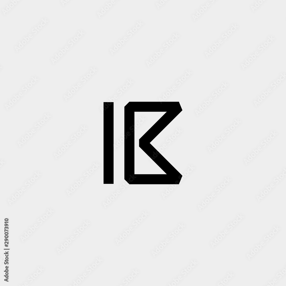 Letter K AK KA R Monogram Logo Design Minimal Icon - obrazy, fototapety, plakaty 