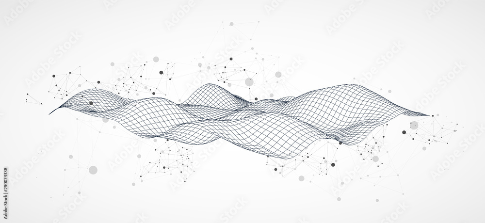 Liquid dynamic flow. Trendy fluid cover design.