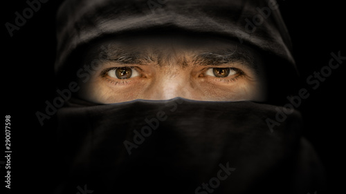 Photography arabic male eyes portrait