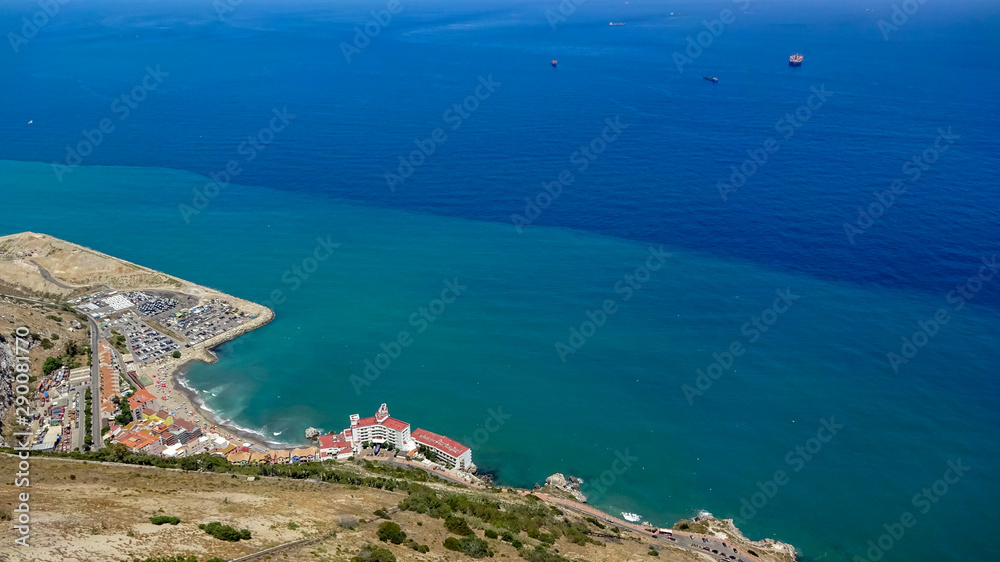 Naklejka premium Gibraltar is a beautiful place on the south of Europe