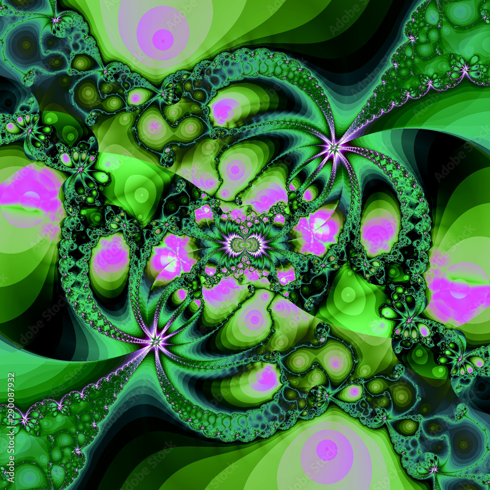 Fractal pattern. Abstract digital background generated on a computer.